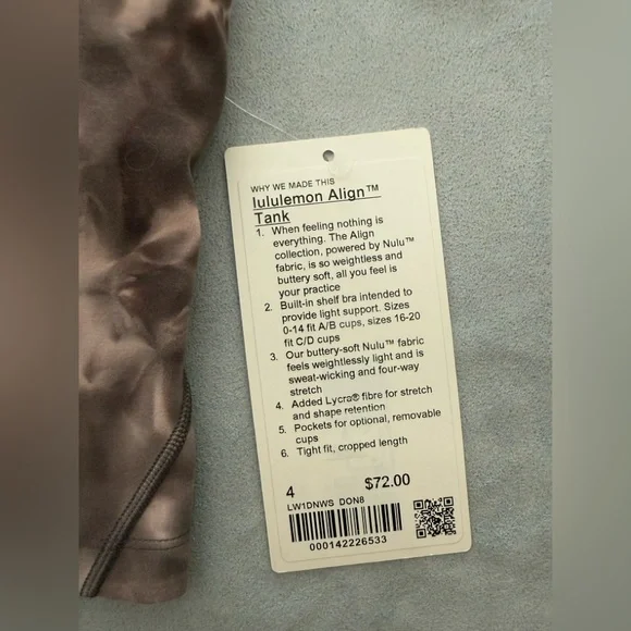 Align Tank - Size 4 - Picture 2 of 4